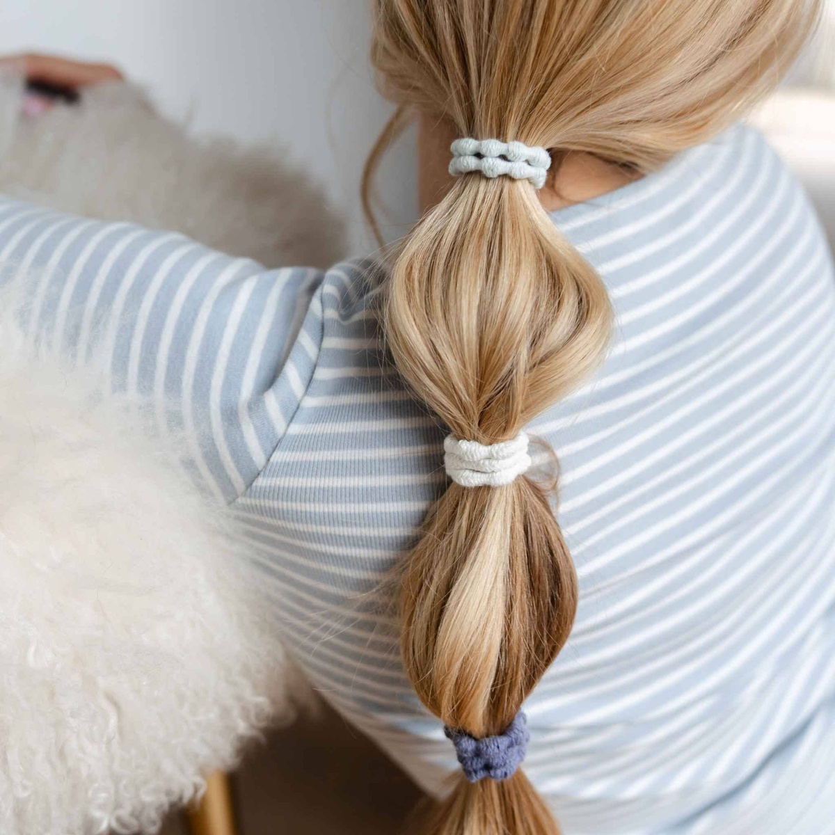 Kooshoo - Damage Free Pearl Hair Ties - Organic, Creaseless, Fairtrade plastic-free - image 4