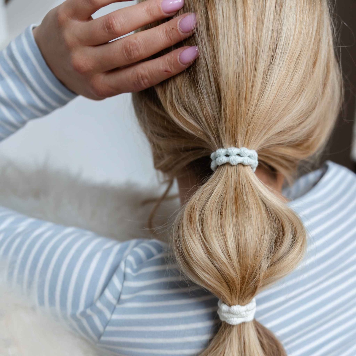 Kooshoo - Damage Free Pearl Hair Ties - Organic, Creaseless, Fairtrade plastic-free - image 9