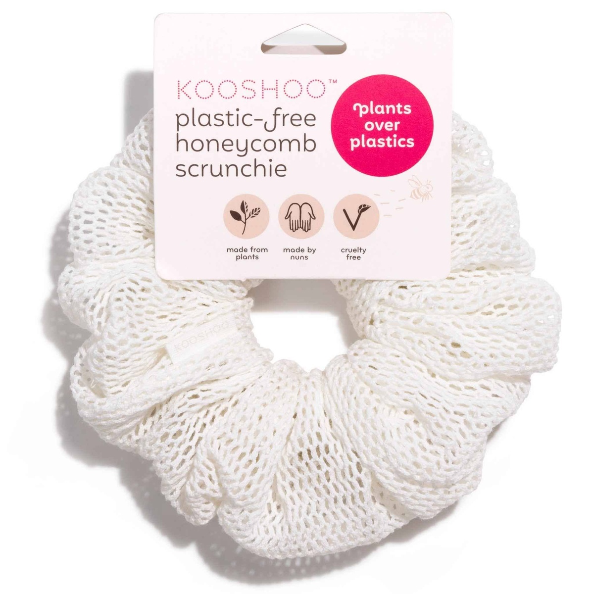 Kooshoo - Oversized Plastic-free Honeycomb Scrunchie breathable organic cotton