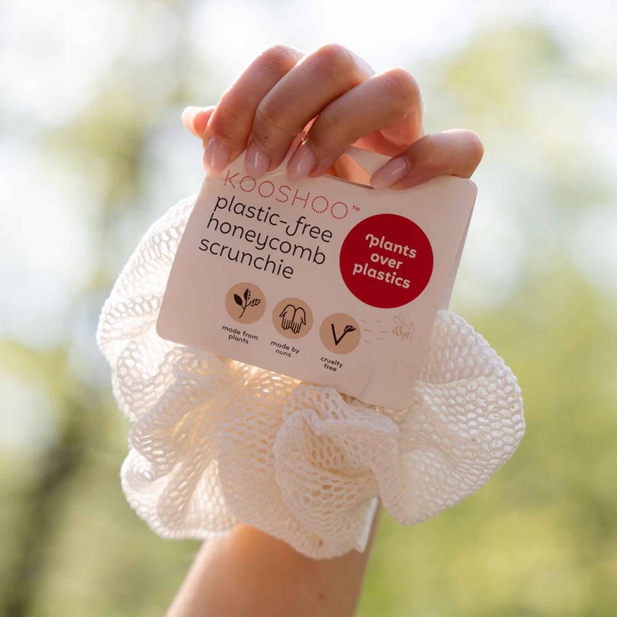 KOOSHOO – Oversized Plastic-free Honeycomb Scrunchie 666582002100 Kooshoo - Oversized Plastic-free Honeycomb Scrunchie breathable organic cotton - image 5