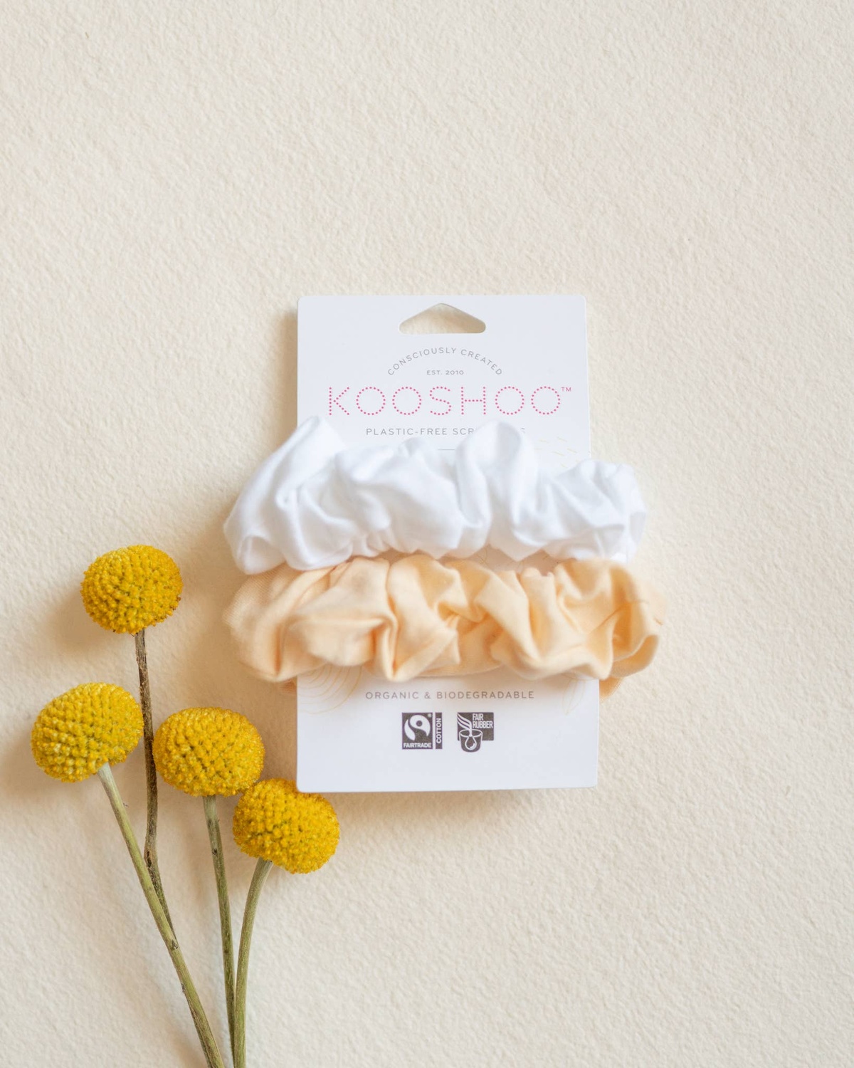 Kooshoo - Plastic-Free Scrunchies (2-pack) plants- machine washable