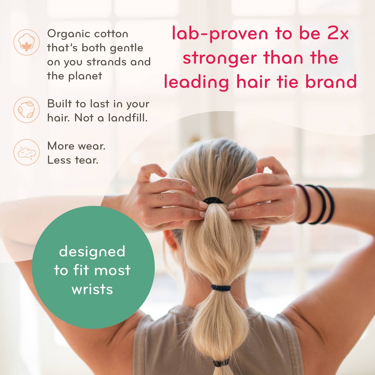 Kooshoo - Round Hair Ties (Mondo and Mini Sizes) organic cotton - image 7