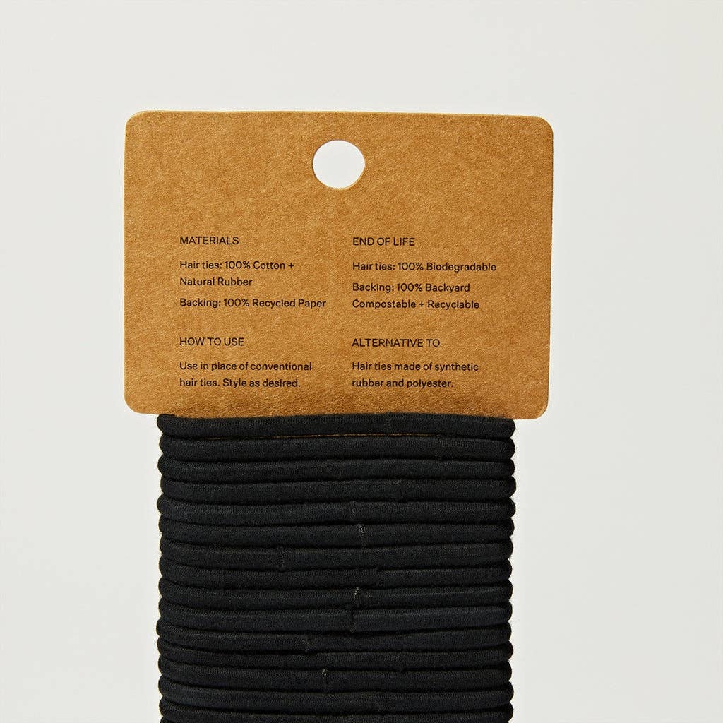 Package Free - Compostable Hair Ties (30-Pack) cotton - image 3