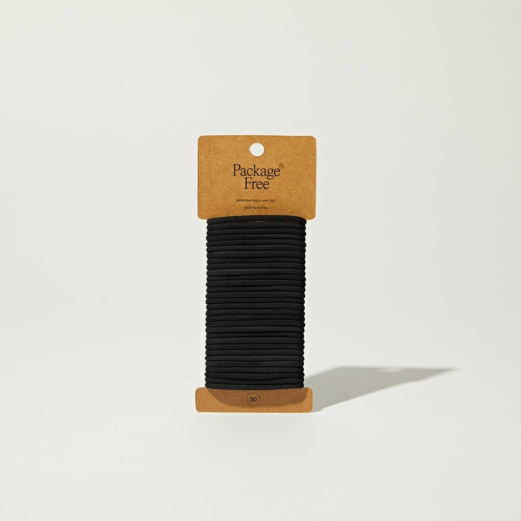 Package Free - Compostable Hair Ties (30-Pack) cotton