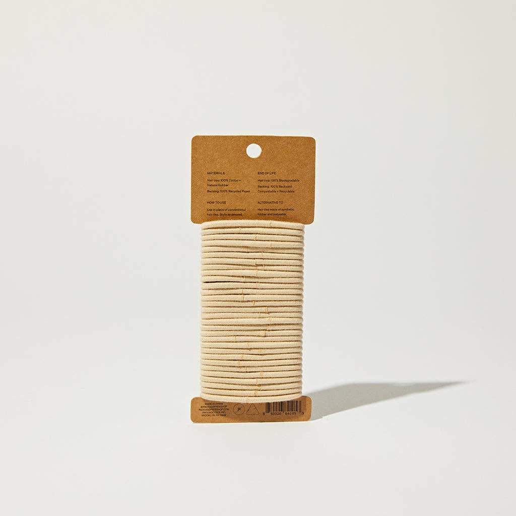 Package Free - Compostable Hair Ties (30-Pack) cotton - image 4