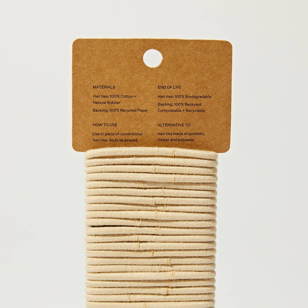 Package Free - Compostable Hair Ties (30-Pack) cotton - image 6