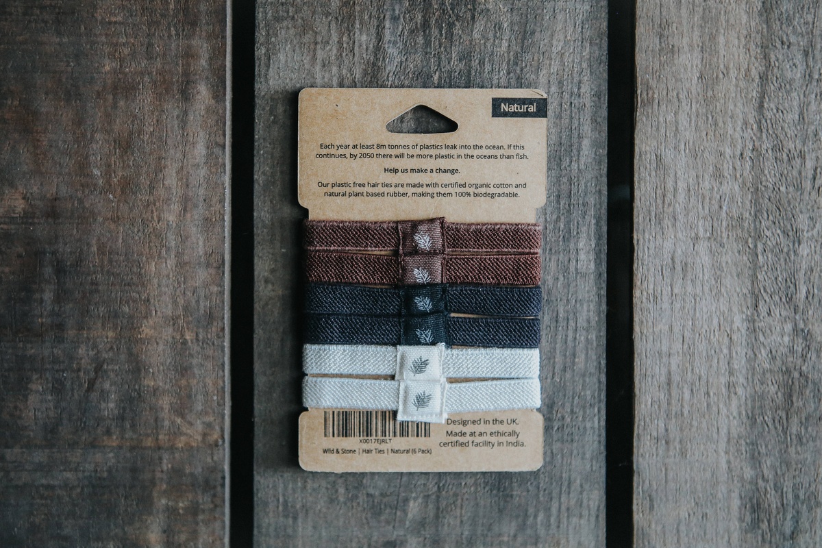 Wild and Stone - Plastic Free Hair Ties organic cotton - image 4