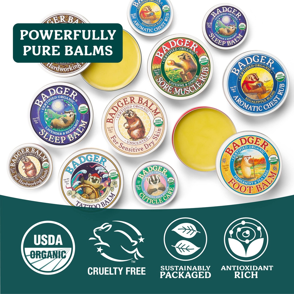 Badger - Badger Hard Working Hands Balm organic - image 5