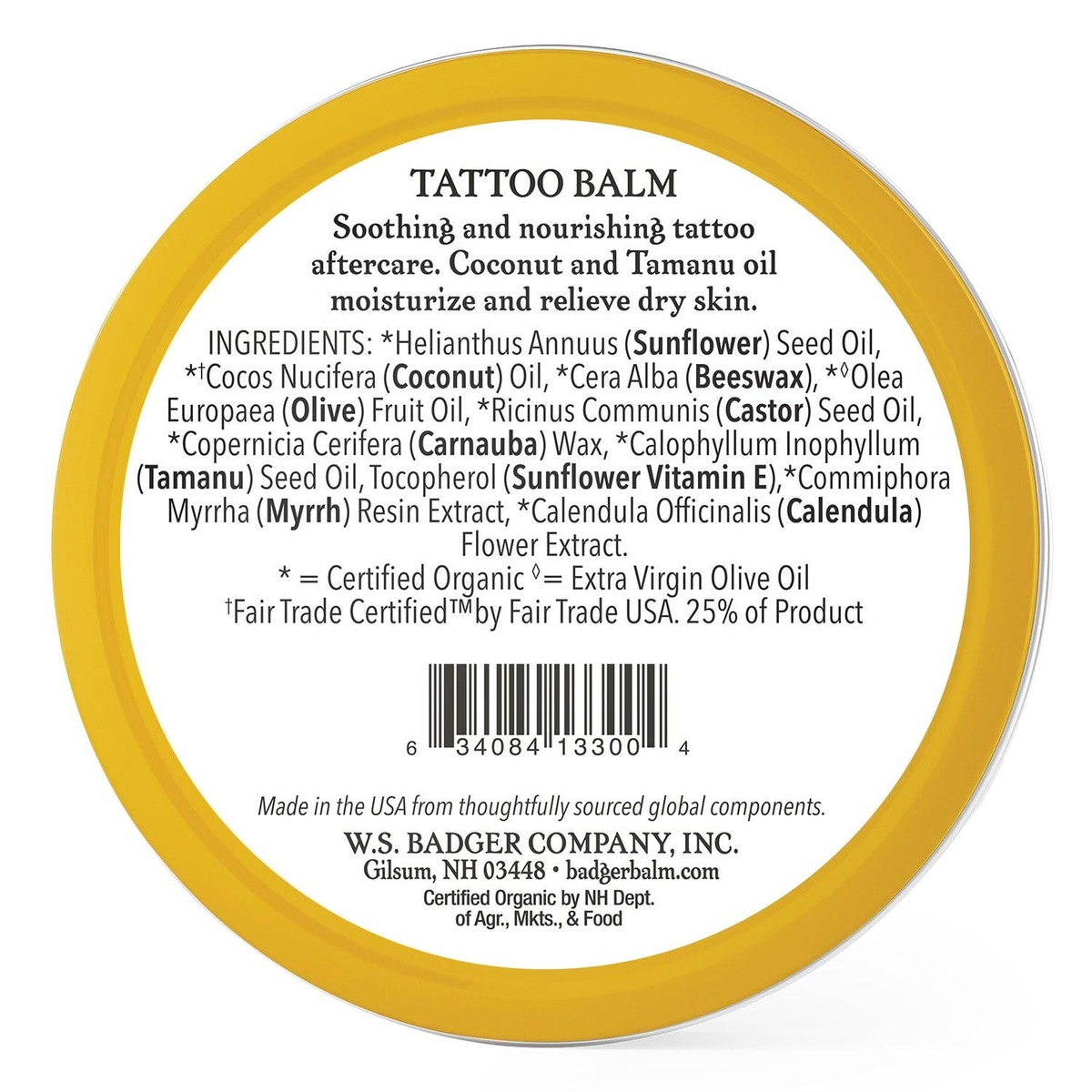 Badger - Badger Tattoo Balm, Organic Tattoo Aftercare certified organic - image 2