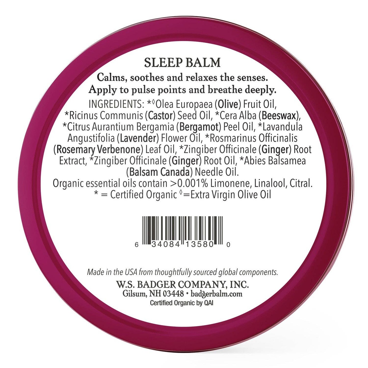 Badger - Sleep Balm, Organic Essential Oil Aromatherapy organic and petrolatum-free - image 2