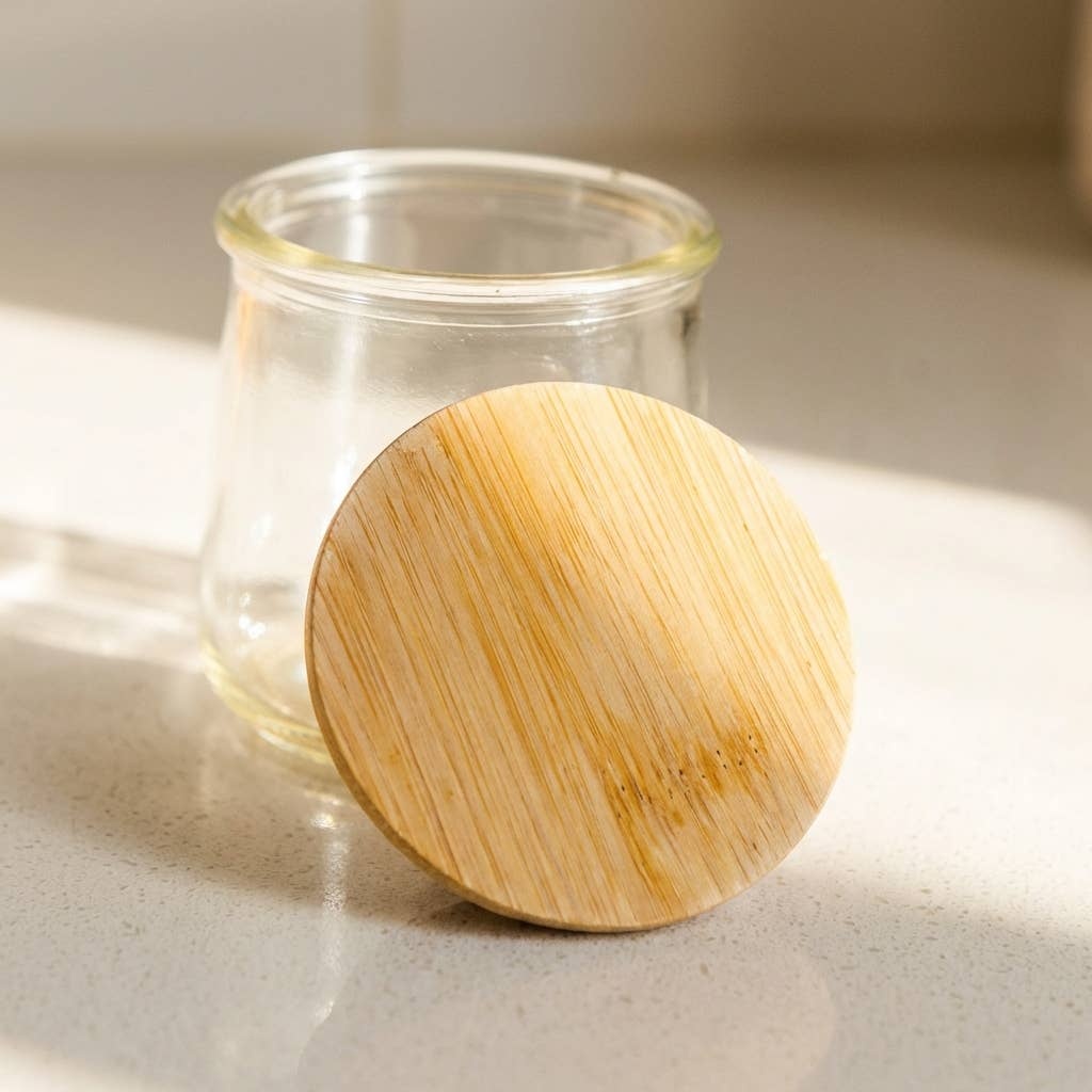 Bamboo Switch - Bamboo Lids for Oui Yogurt Jars and Mason Jars plastic-free - image 5