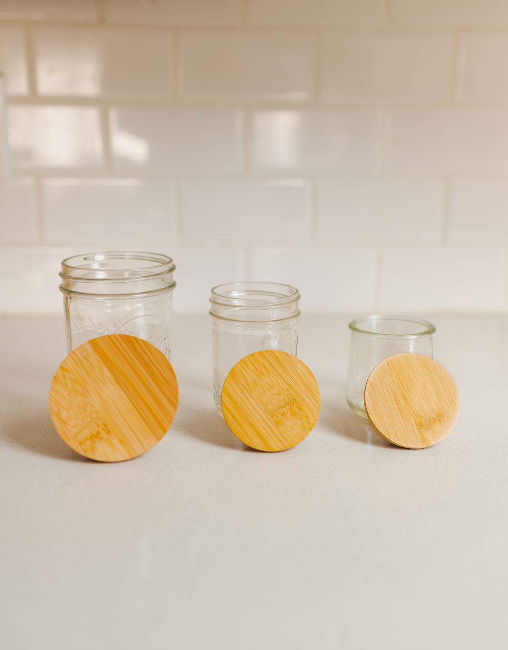 Bamboo Switch - Bamboo Lids for Oui Yogurt Jars and Mason Jars plastic-free - image 3
