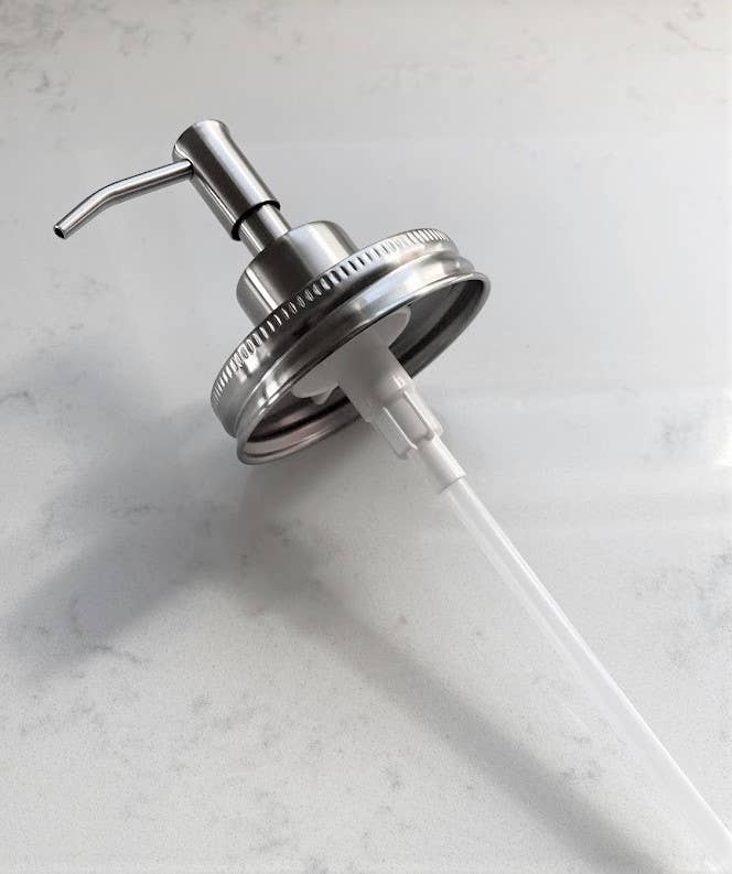 EcoJarz – Stainless Steel Mason Jar Soap Dispenser Lid 857904008003 EcoJarz - Stainless Steel Mason Jar Soap Dispenser Lid inferior grade metal - image 4
