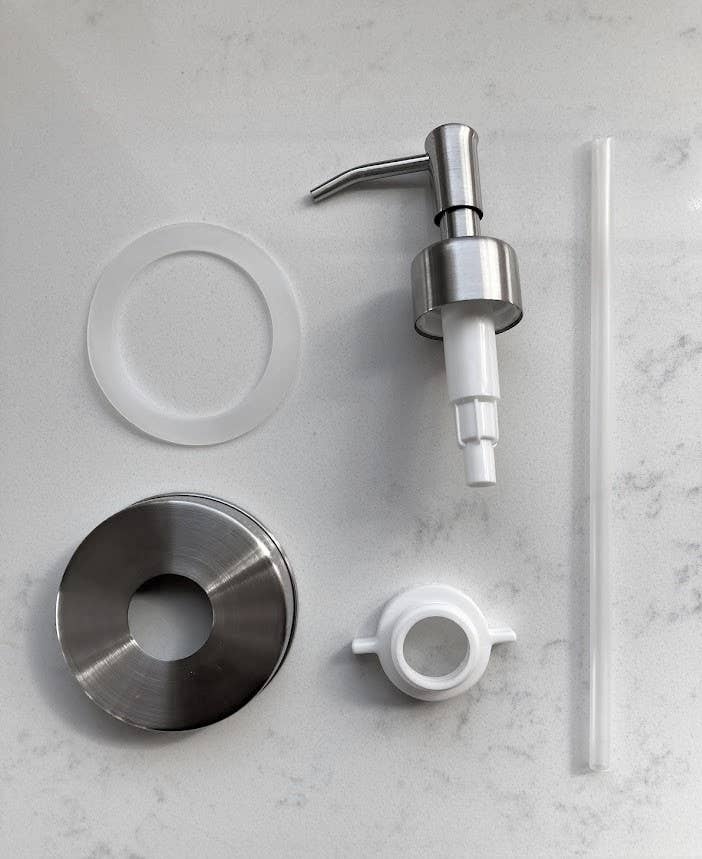 EcoJarz – Stainless Steel Mason Jar Soap Dispenser Lid 857904008003 EcoJarz - Stainless Steel Mason Jar Soap Dispenser Lid inferior grade metal - image 2