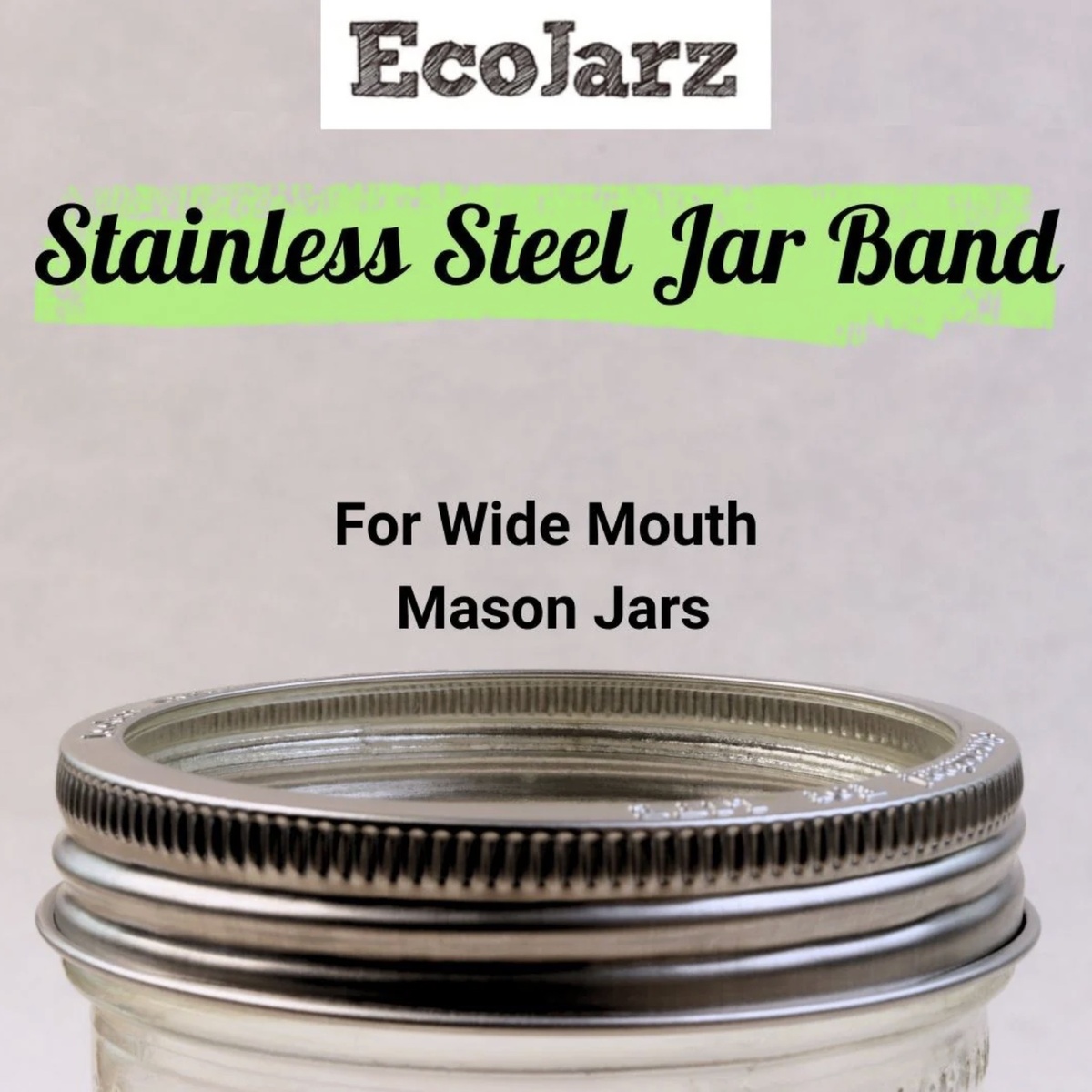EcoJarz – Stainless Steel Threaded Mason Jar Bands (Rings) EcoJarz - Stainless Steel Threaded Mason Jar Bands (Rings) - image 6