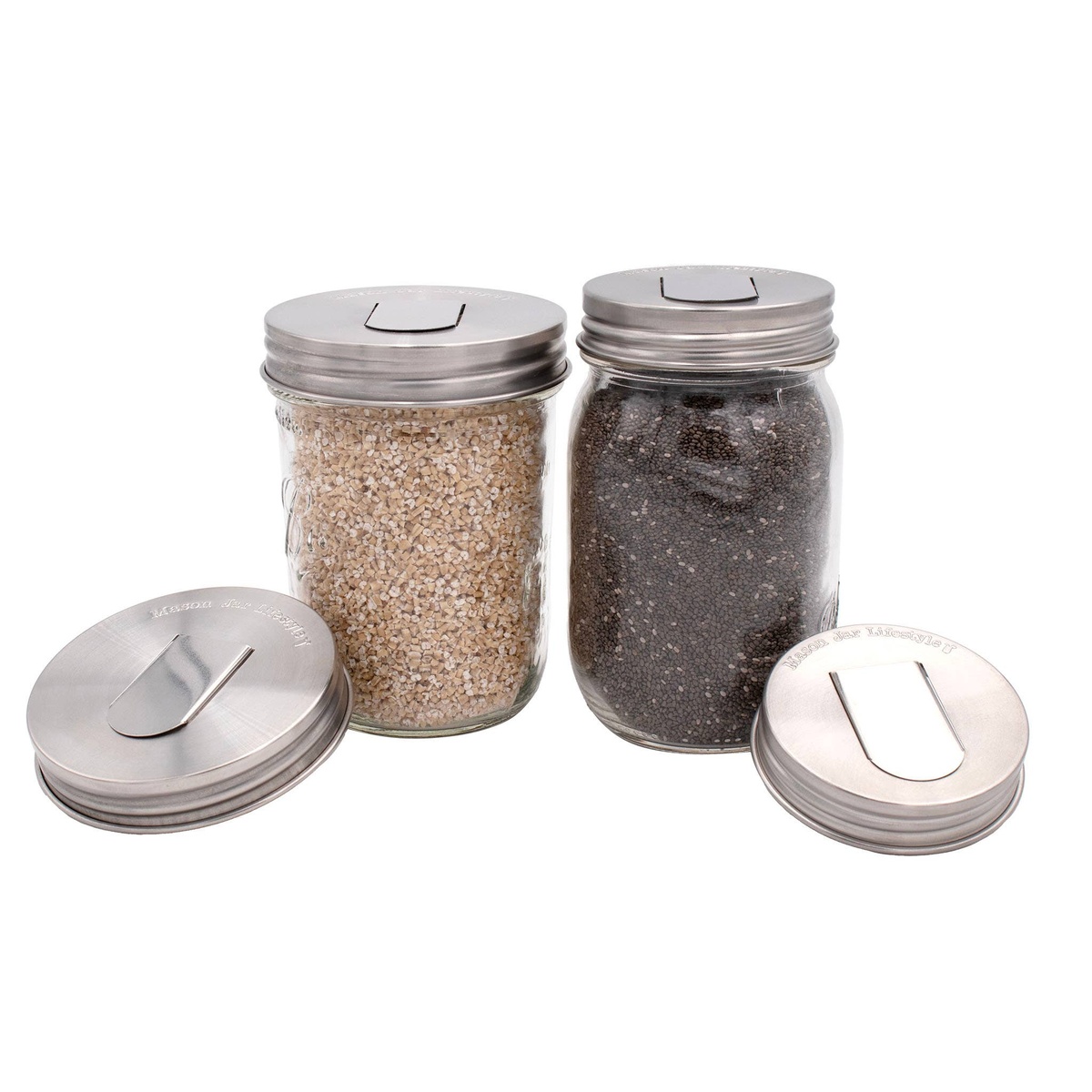 Mason Jar Lifestyle - Grain Dispensing Lid