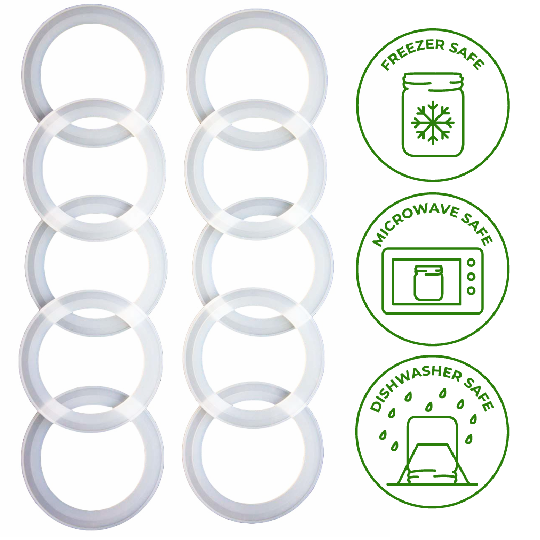 Mason Jar Lifestyle - Platinum Cured, Leak Proof Silicone Sealing Ring for Jars platinum cured silicone rubber - image 6