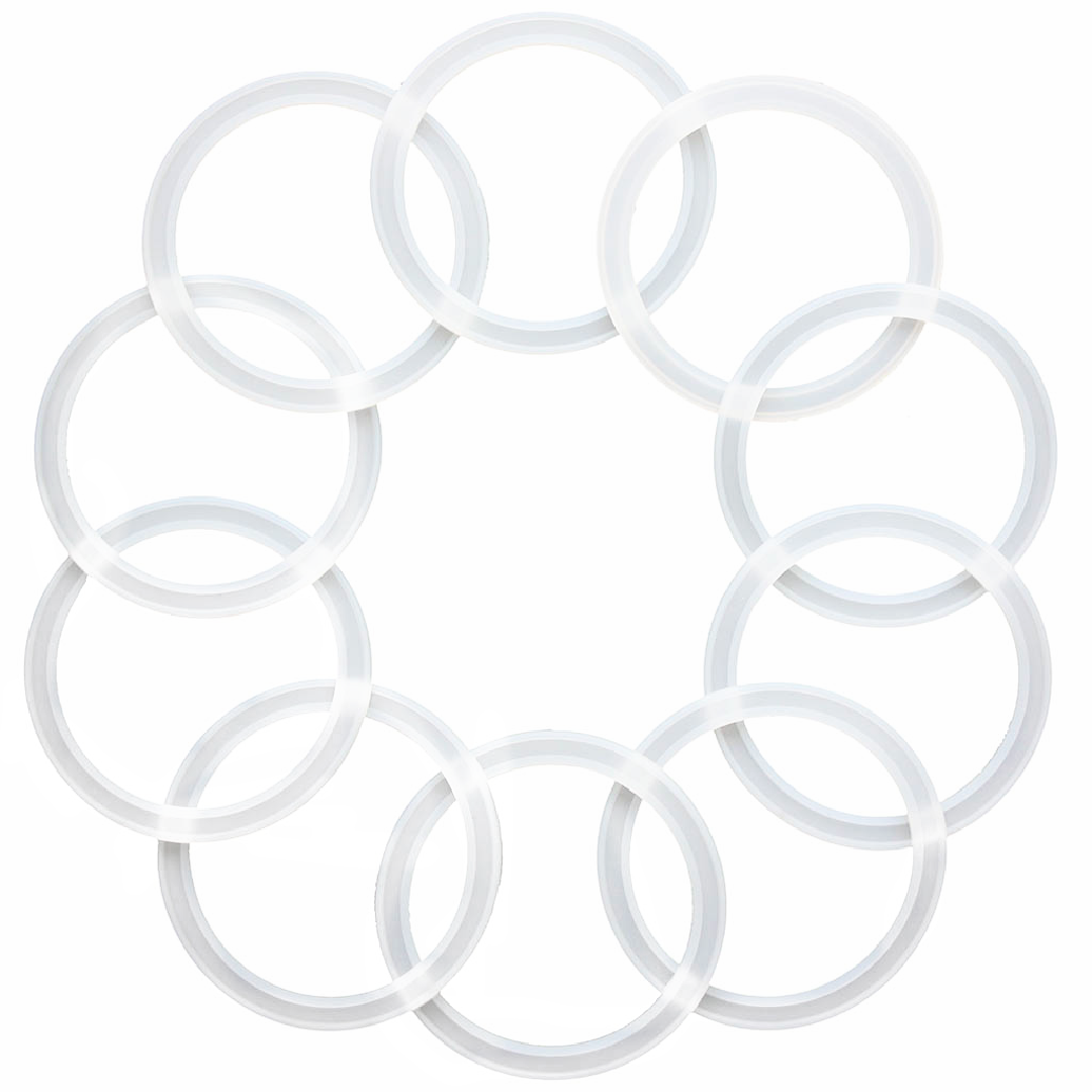Mason Jar Lifestyle - Platinum Cured, Leak Proof Silicone Sealing Ring for Jars platinum cured silicone rubber