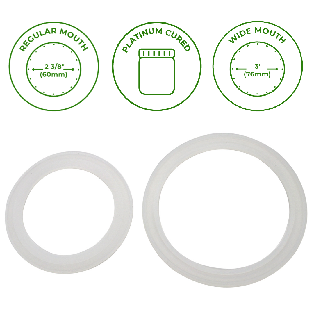 Mason Jar Lifestyle - Platinum Cured, Leak Proof Silicone Sealing Ring for Jars platinum cured silicone rubber - image 3