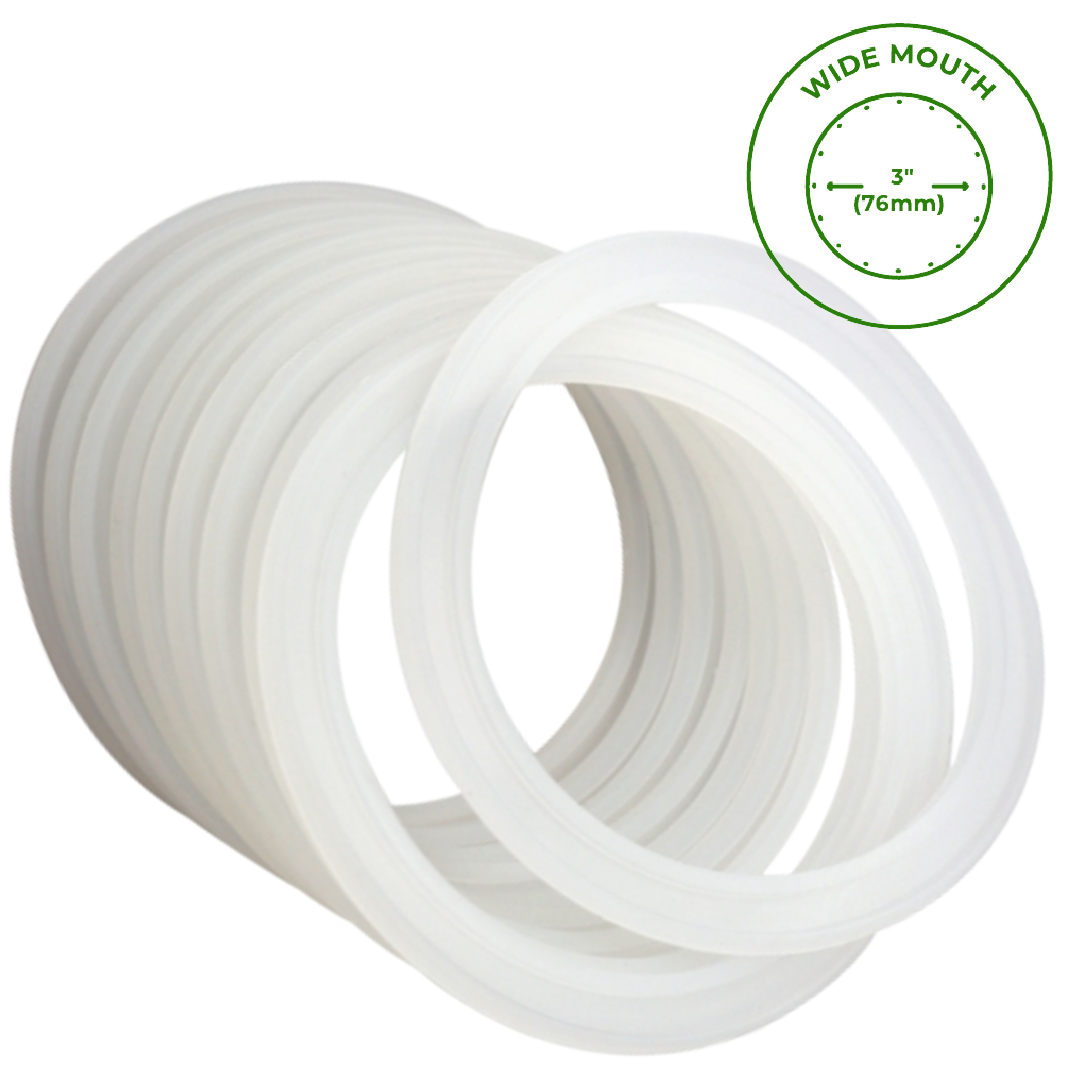 Mason Jar Lifestyle - Platinum Cured, Leak Proof Silicone Sealing Ring for Jars platinum cured silicone rubber - image 8