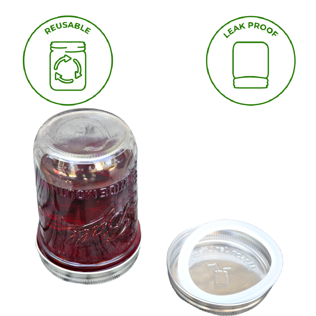 Mason Jar Lifestyle - Platinum Cured, Leak Proof Silicone Sealing Ring for Jars platinum cured silicone rubber - image 5
