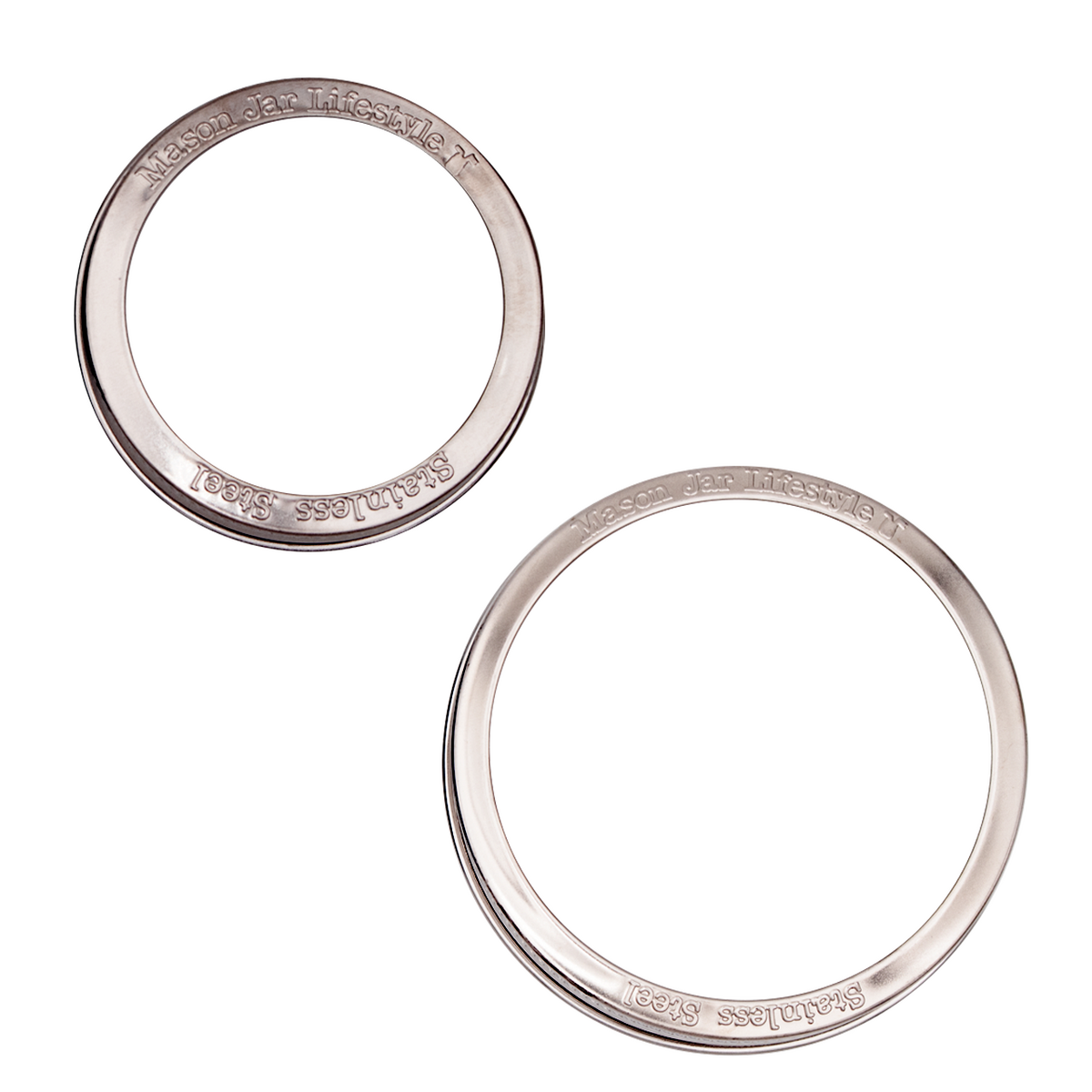 Mason Jar Lifestyle - Stainless Steel Bands for Mason Jars plastic-free