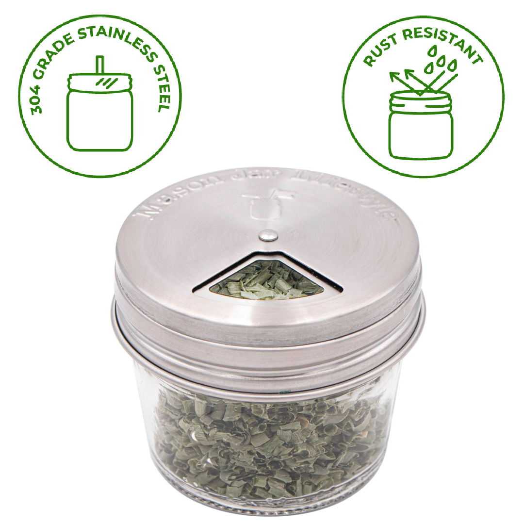 Mason Jar Lifestyle – Stainless Steel Spice Lids Mason Jar Lifestyle - Stainless Steel Spice Lids - image 3