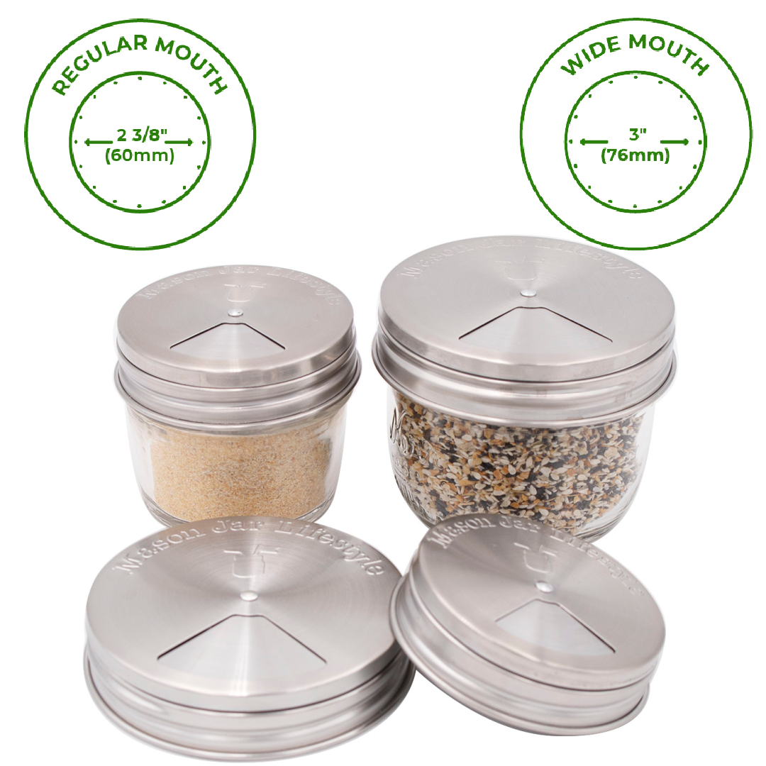 Mason Jar Lifestyle – Stainless Steel Spice Lids Mason Jar Lifestyle - Stainless Steel Spice Lids - image 5