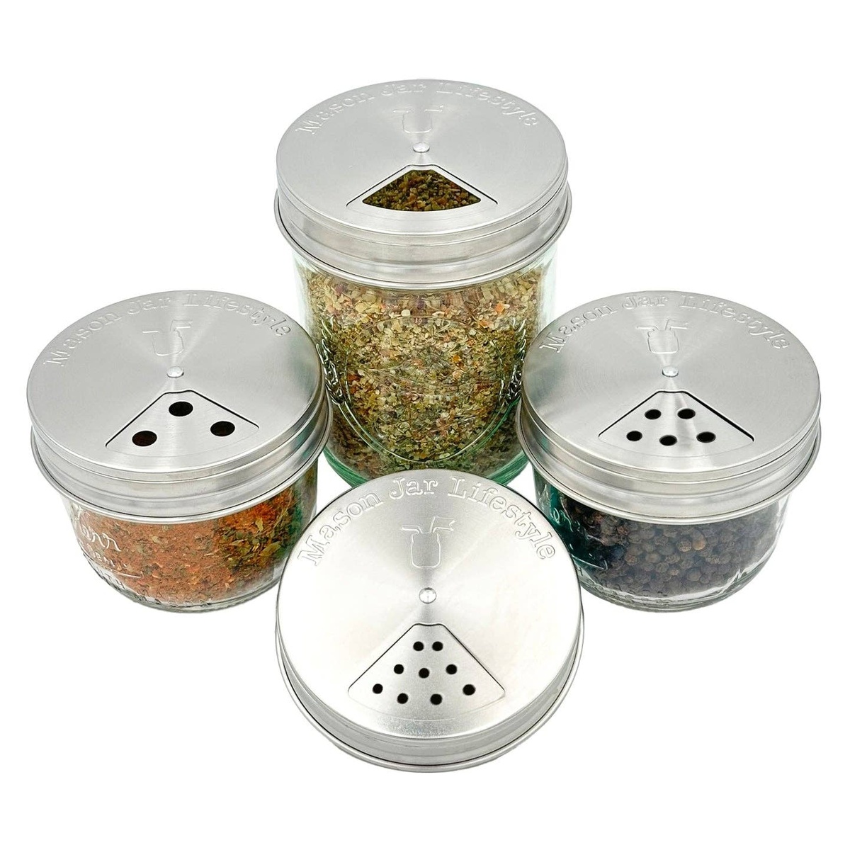 Mason Jar Lifestyle - Stainless Steel Spice Lids
