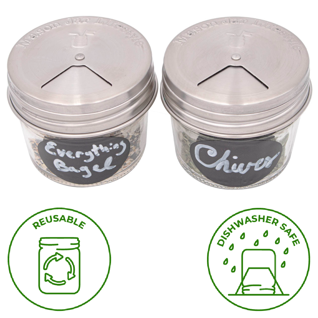 Mason Jar Lifestyle – Stainless Steel Spice Lids Mason Jar Lifestyle - Stainless Steel Spice Lids - image 8