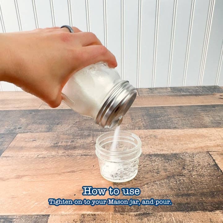 Mason Jar Lifestyle – Sugar Dispensing Stainless Steel Mason Jar Lids Mason Jar Lifestyle - Sugar Dispensing Stainless Steel Mason Jar Lids stainless steel for better durability - image 5