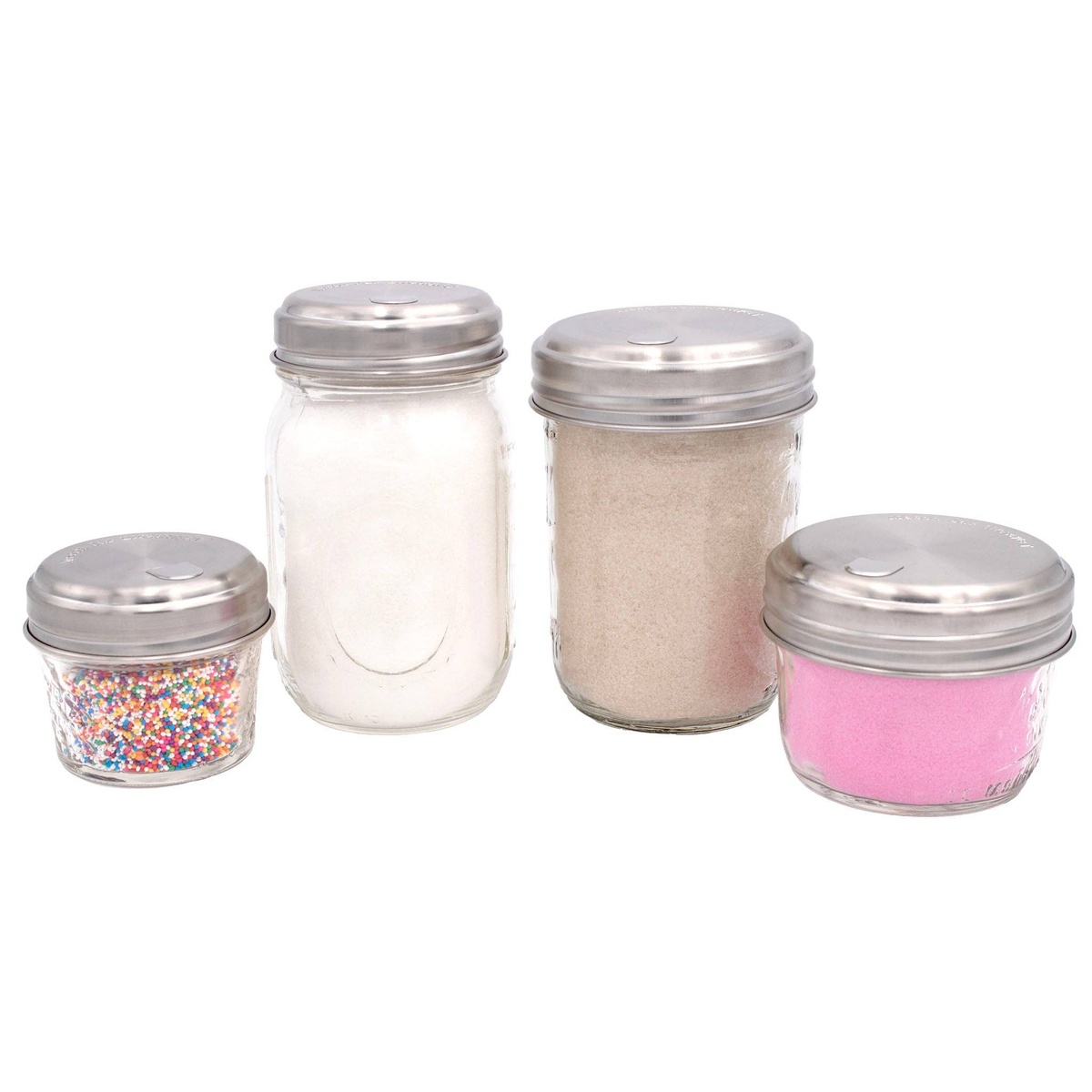 Mason Jar Lifestyle – Sugar Dispensing Stainless Steel Mason Jar Lids Mason Jar Lifestyle - Sugar Dispensing Stainless Steel Mason Jar Lids stainless steel for better durability - image 2