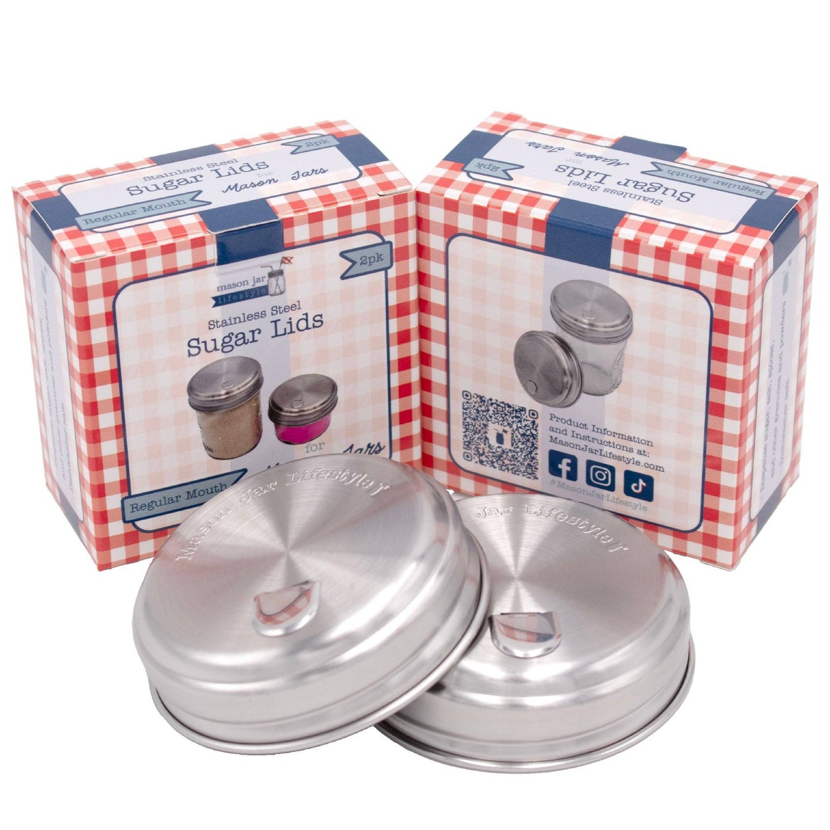 Mason Jar Lifestyle – Sugar Dispensing Stainless Steel Mason Jar Lids Mason Jar Lifestyle - Sugar Dispensing Stainless Steel Mason Jar Lids stainless steel for better durability - image 4