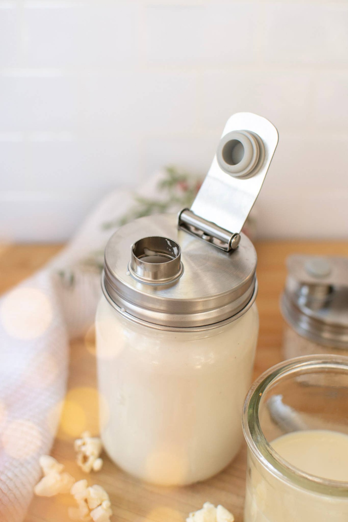 Zefiro - Mason Jar Pourable Jar Lid reusable