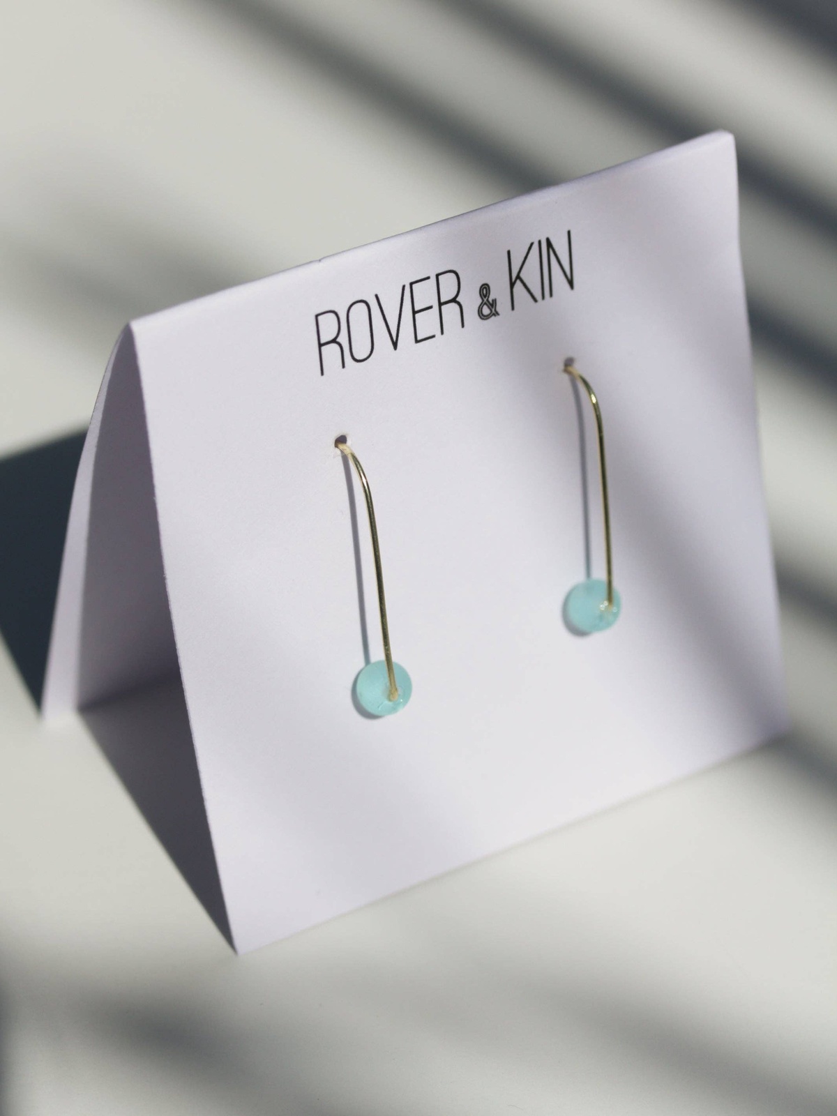 Rover and Kin – Sea Glass Threader Earrings Rover and Kin - Sea Glass Threader Earrings biodegradable - image 4