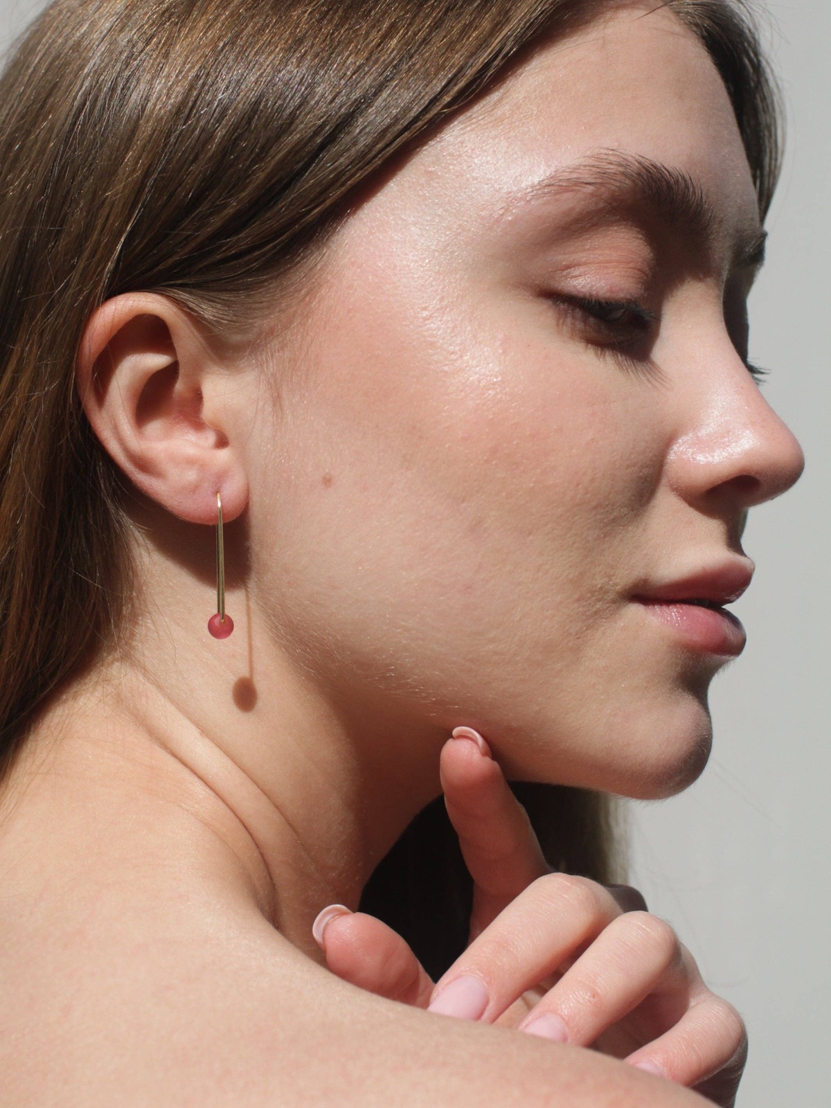 Rover and Kin – Sea Glass Threader Earrings Rover and Kin - Sea Glass Threader Earrings biodegradable - image 8