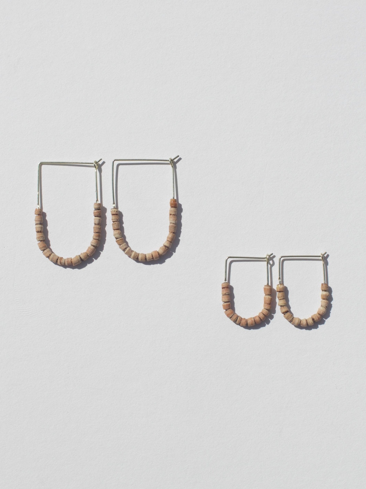 Rover and Kin - Teak Beaded Drape Earrings