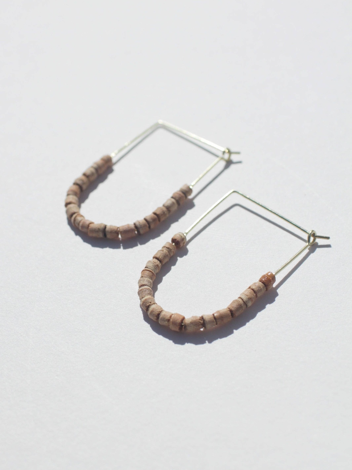Rover and Kin - Teak Beaded Drape Earrings - image 6