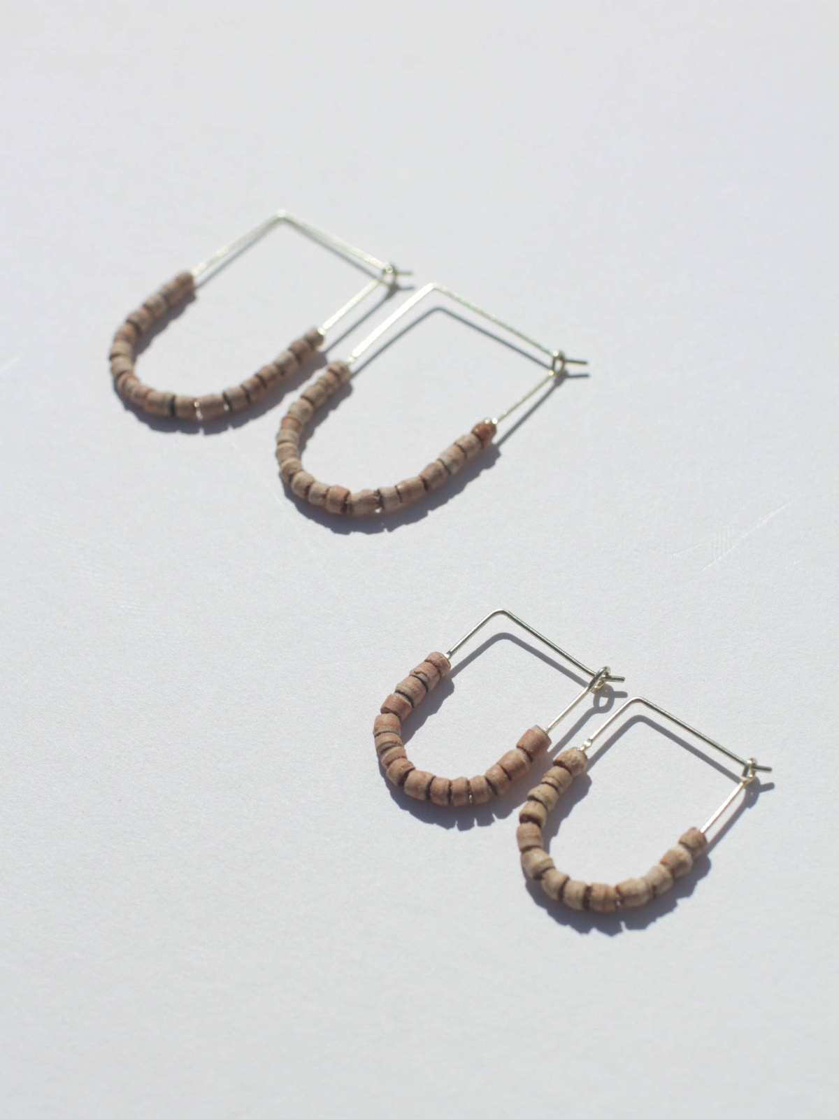 Rover and Kin - Teak Beaded Drape Earrings - image 4