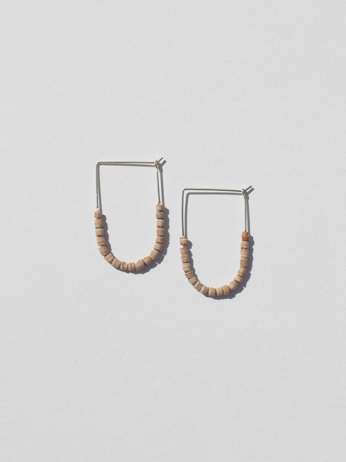 Rover and Kin - Teak Beaded Drape Earrings - image 5