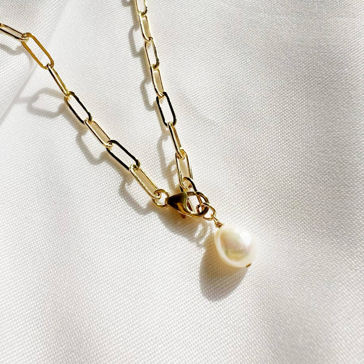 True By Kristy Jewelry - Freshwater Pearl Necklace Gold-Filled natural pearl is unique