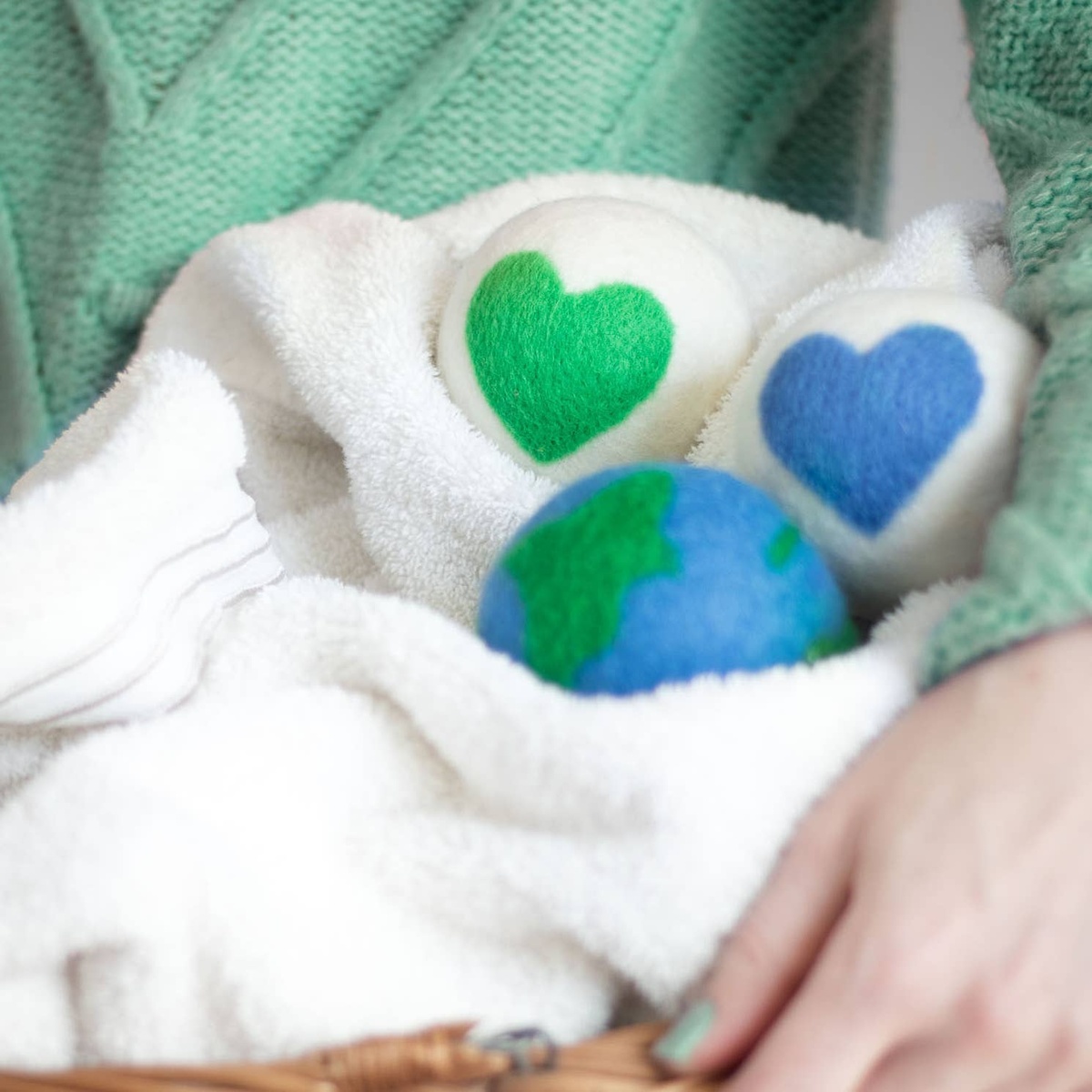 Friendsheep - Wool Dryer Balls, Patterned (Sold Individually) tightly felted wool - image 31