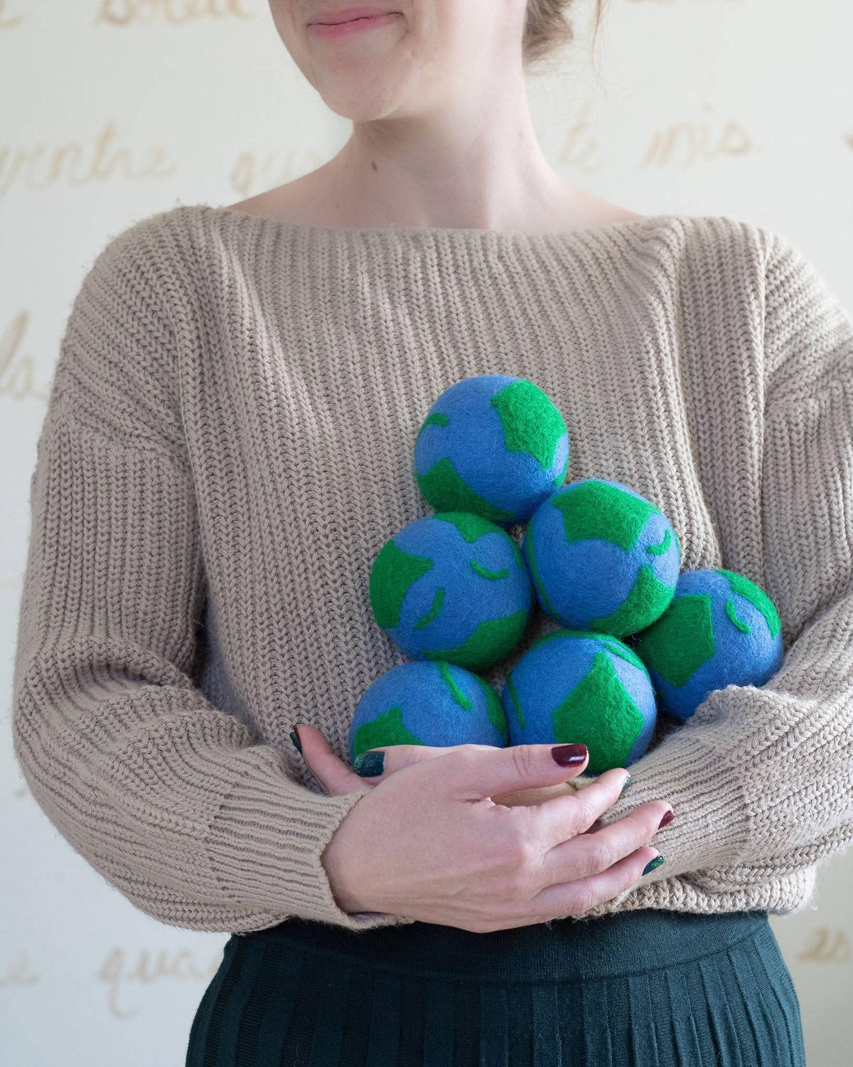 Friendsheep – Wool Dryer Balls, Patterned (Sold Individually) Friendsheep - Wool Dryer Balls, Patterned (Sold Individually) tightly felted wool - image 4
