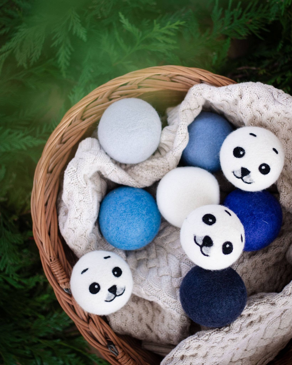 Friendsheep – Wool Dryer Balls, Patterned (Sold Individually) Friendsheep - Wool Dryer Balls, Patterned (Sold Individually) tightly felted wool - image 11