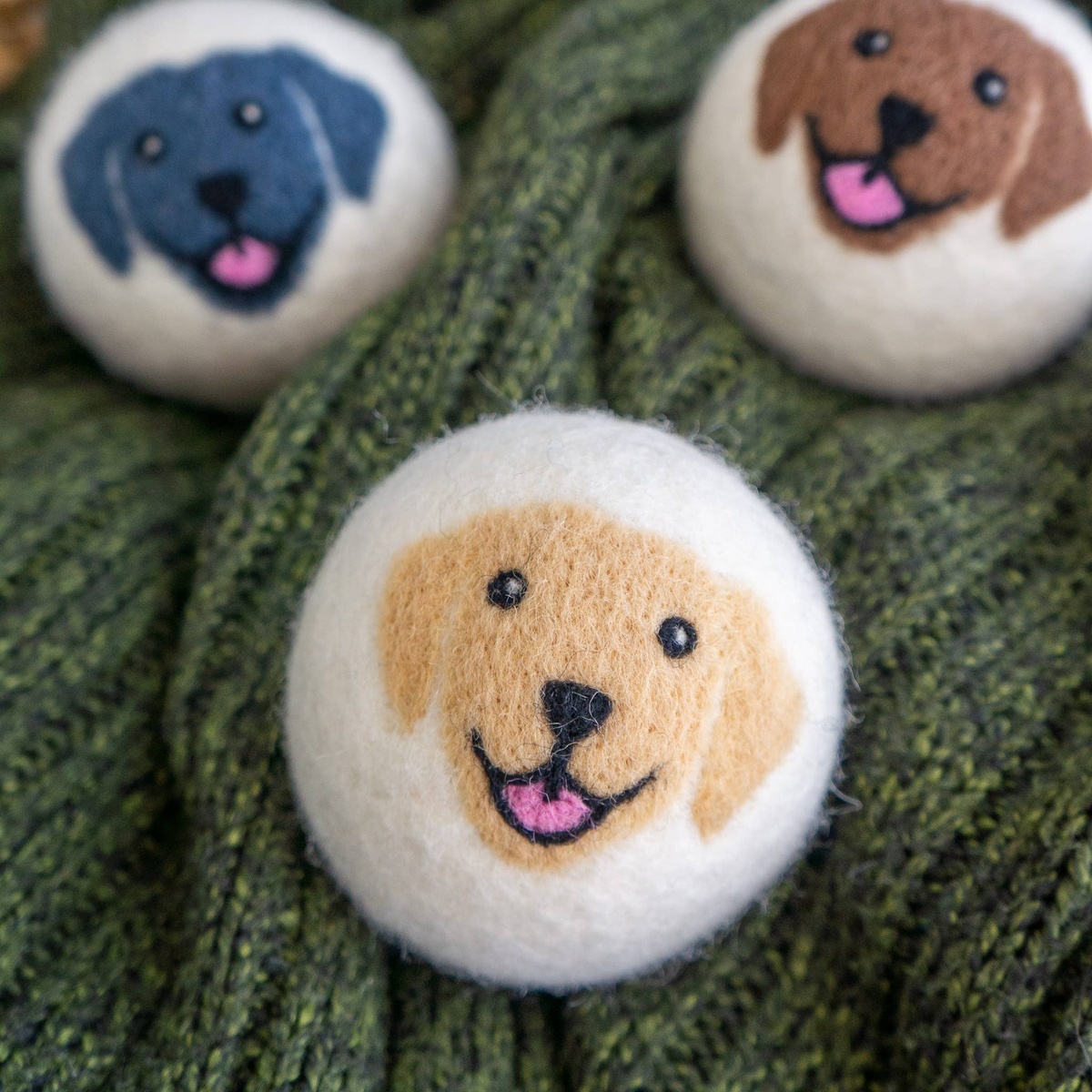 Friendsheep - Wool Dryer Balls, Patterned (Sold Individually) tightly felted wool - image 29