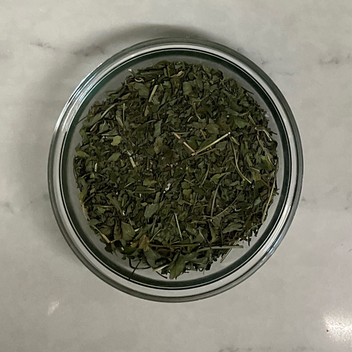 exist green Peppermint, Dried, Local ($3.75/oz)
