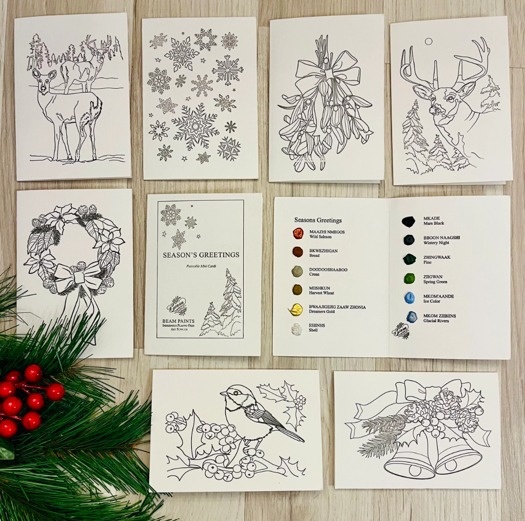 Beam Paints - Paintable Holiday Cards (with Paint!)