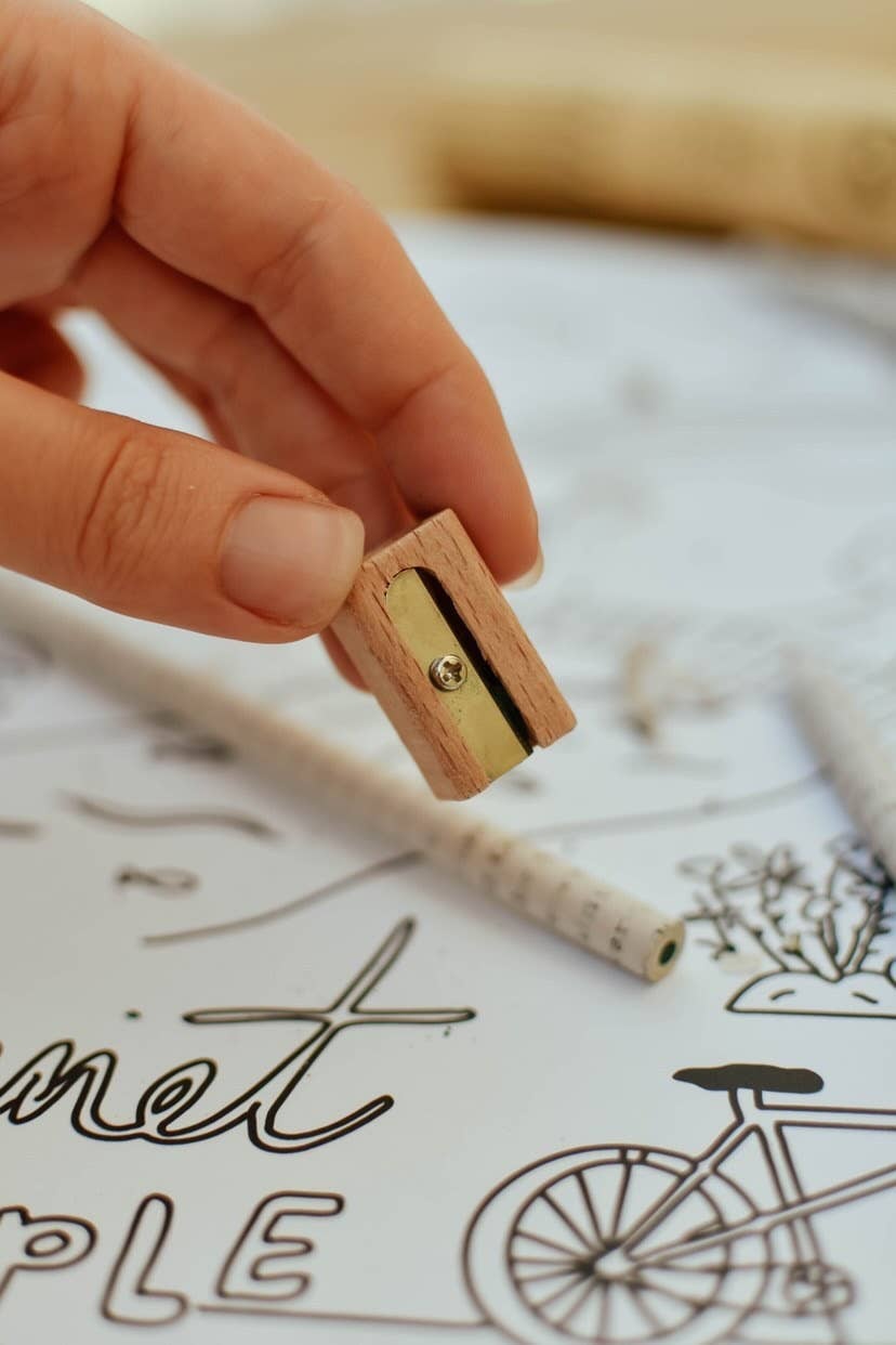 Zefiro - Single Pencil Sharpener fsc certified beechwood from germany
