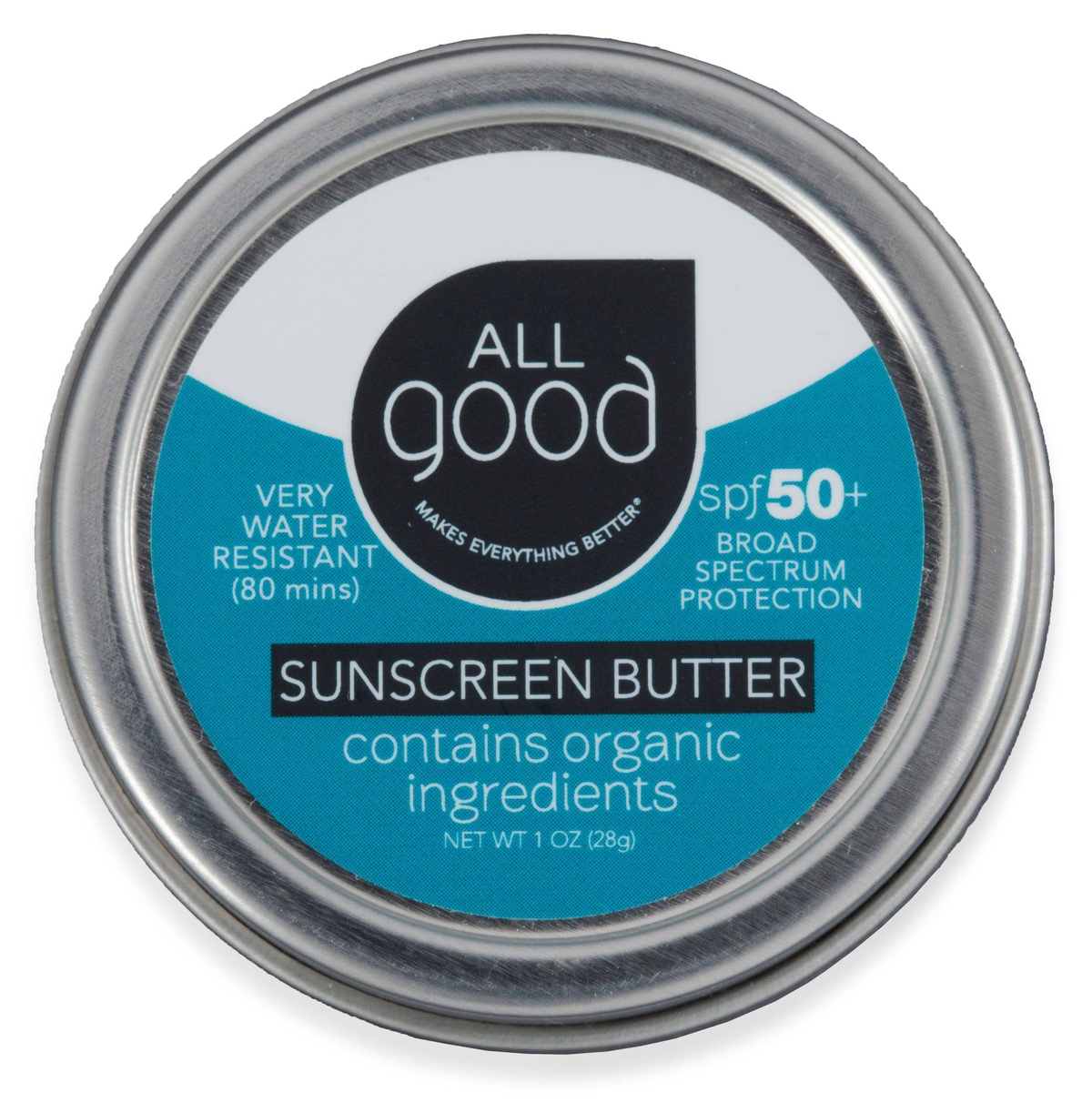 All Good Body Care - SPF 50+ Mineral Sunscreen Butter organic ingredients