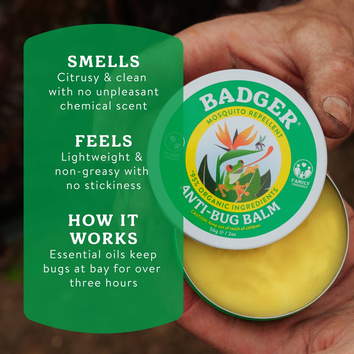 Badger - Bug Repellent Tin, Organic and Deet-Free - image 5